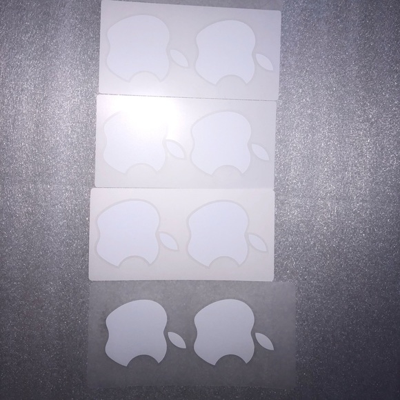 (10) Apple IPhone IMac stickers Gold and white - Picture 2 of 3